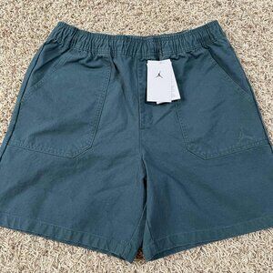 Jordan Essentials Men's Canvas Woven Shorts Teal FV7265-366, Size Medium (New)